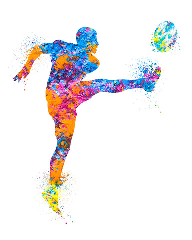 Watercolor Rugby No1