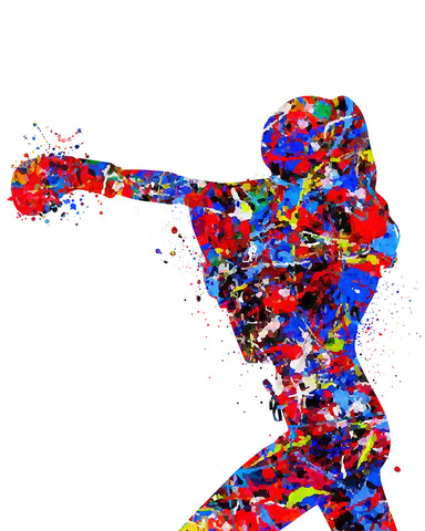 Watercolor Boxing No1