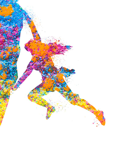 Watercolor Rock Climbing