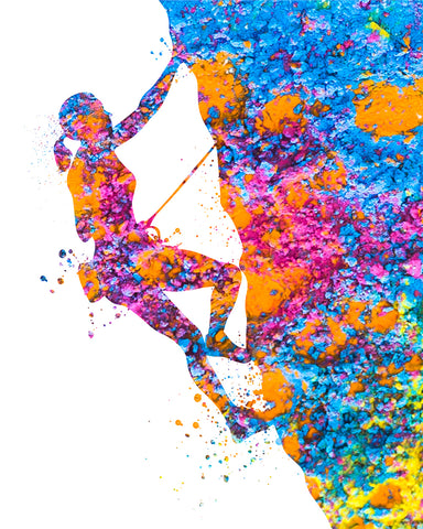 Watercolor Climbing