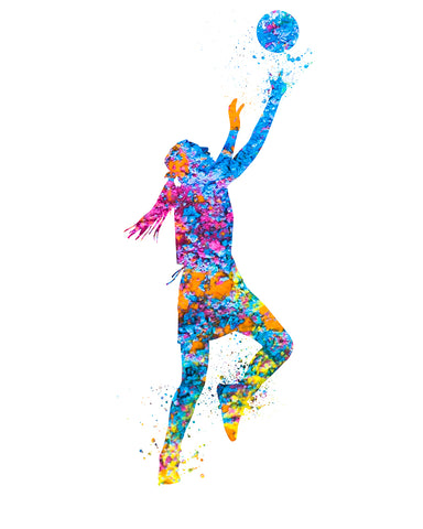Watercolor Basketball No1