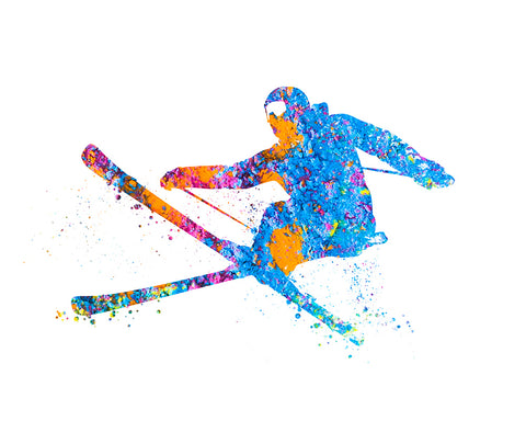 Watercolor Ski No2