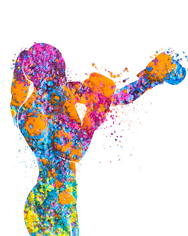 Watercolor Boxing No2