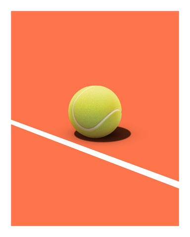 Tennis Ball on Court No1