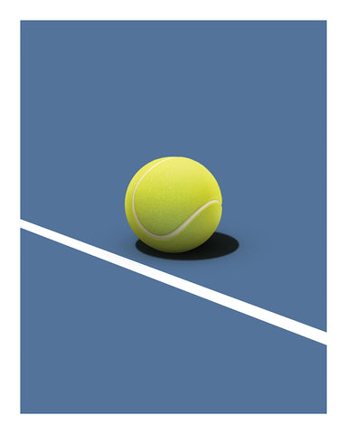 Blue Tennis Court