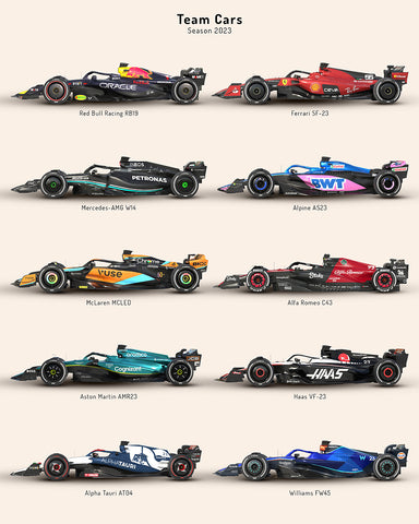 Car Racing Team Cars