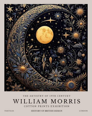 William Morris - Moon & Stars No1