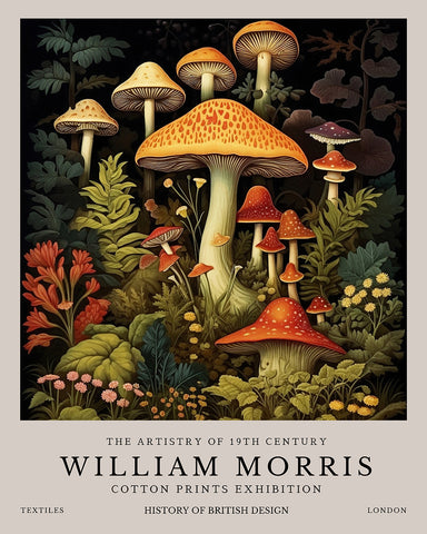 William Morris - Mushrooms No1