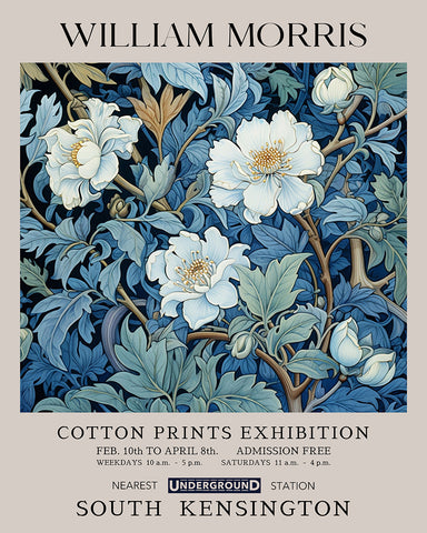 William Morris - White Flowers