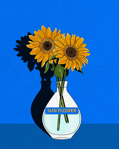 Sunflowers in Vase No2