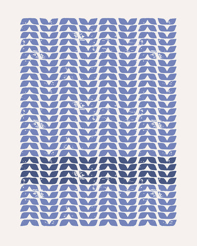 Blue Leaves Pattern