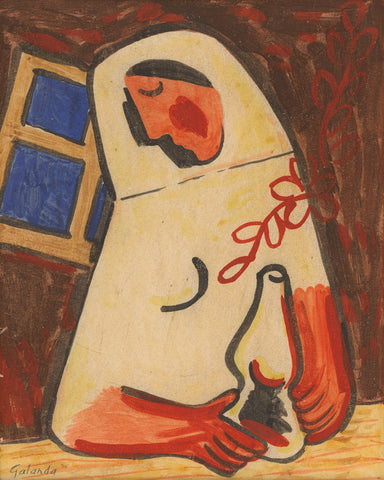 Mikulas Galanda - Sitting Woman