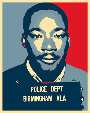 Martin Luther King Mugshot No1