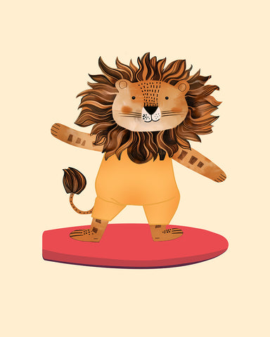 Surfing Lion