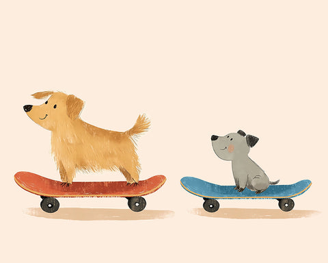 Skateboarding Dog No1