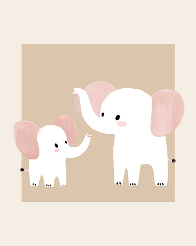 Mommy and Baby Elephant
