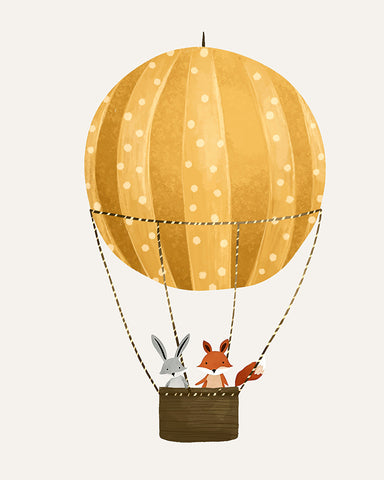 Animals on Hot Air Balloon