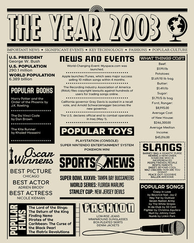 The Year 2003