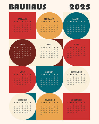 Bauhaus 2025 Calendar