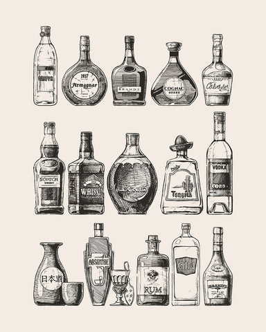 Alcohol Bottles No6