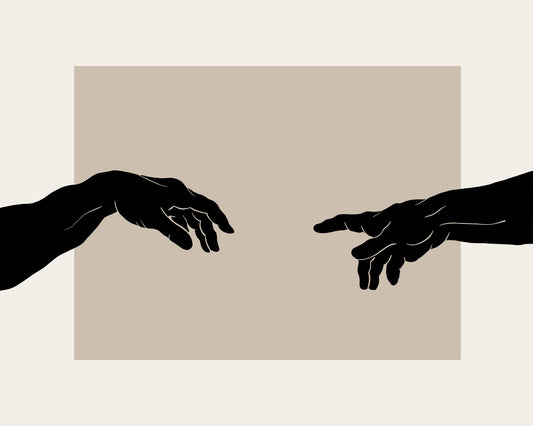 Modern Creation of Adam Hands