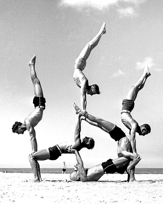Acrobats on the Beach