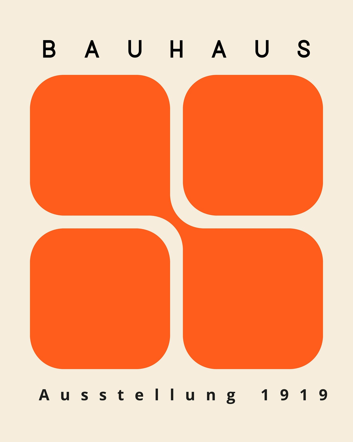 Bauhaus - Orange Blocks