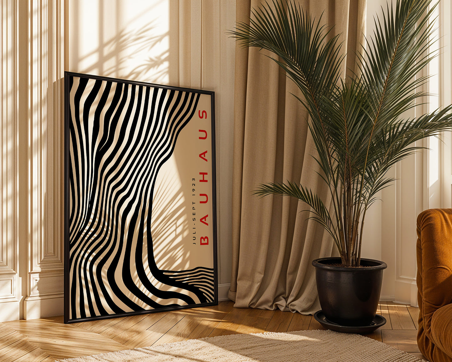 Bauhaus - Black Wavy Lines