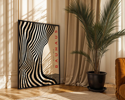 Bauhaus - Black Wavy Lines