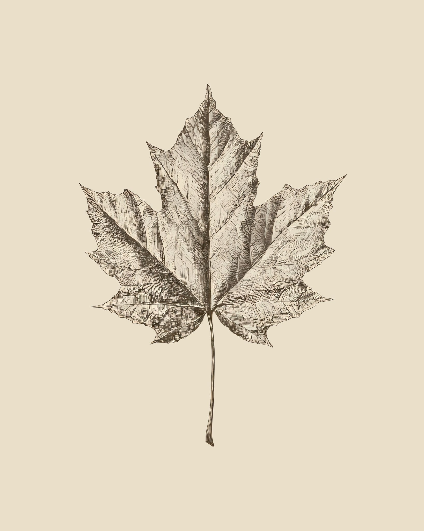 Maple Leaf Drawing