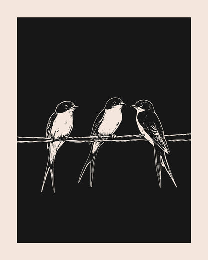 Swallows on Wires