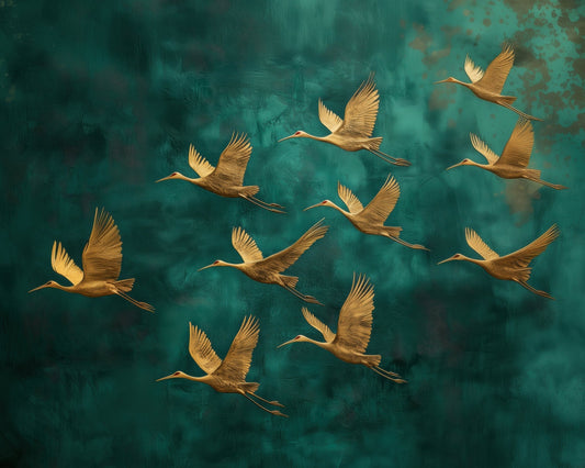 Golden Cranes