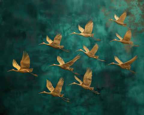 Golden Cranes