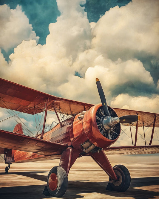 Biplane on a Tarmac