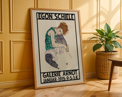 Egon Schiele - Seated Woman with Bent Knee