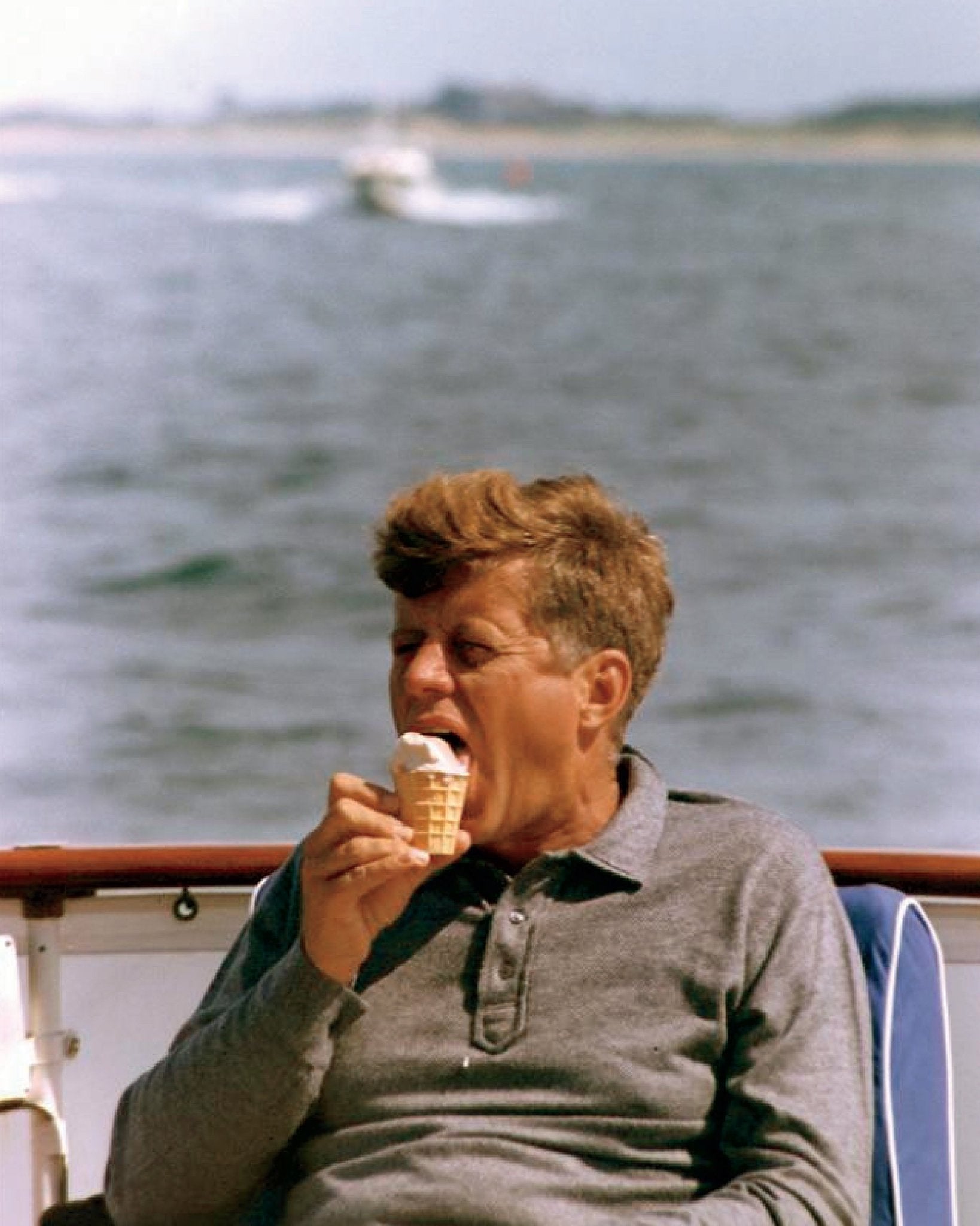 Kennedy Eating Ice Cream