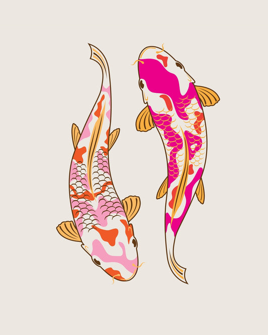 Colorful Koi Fish