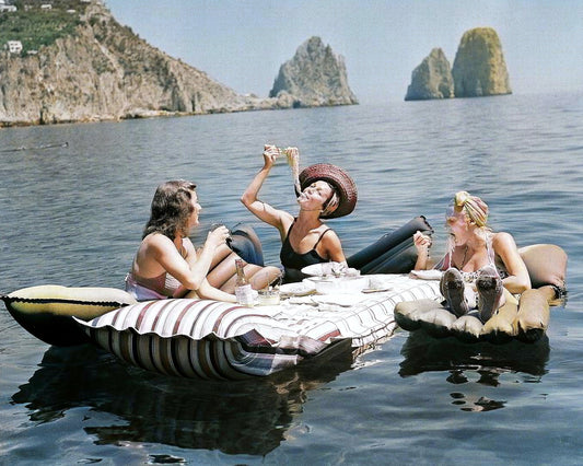 Eating Pasta on Lake