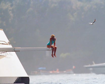Sitting on a Diving Board