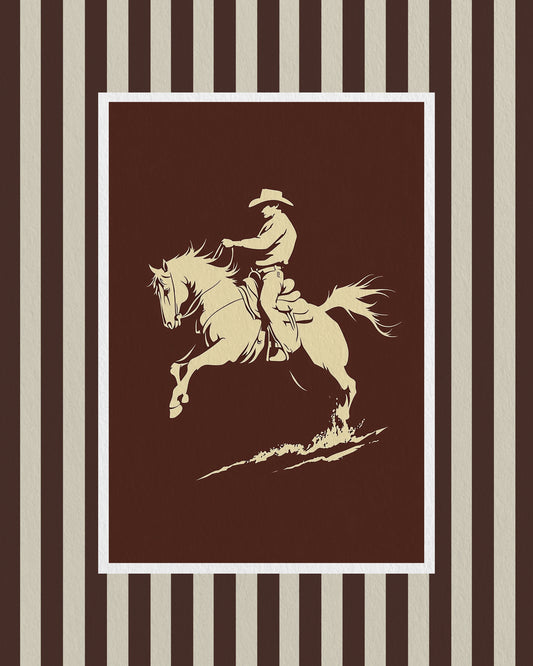 Cowboy on Bucking Horse