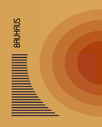 Bauhaus - Concentric Semi Circles