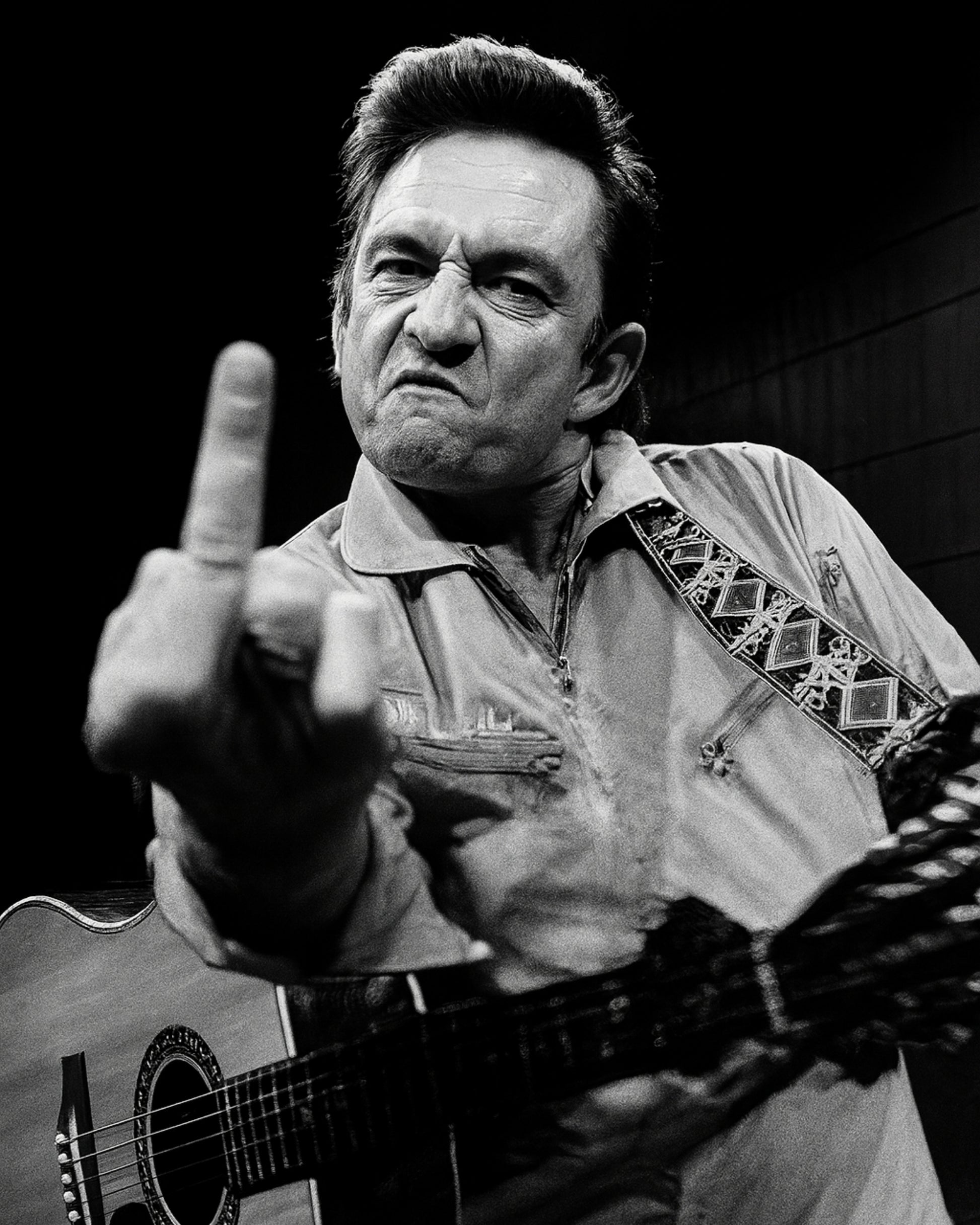 Johnny Cash Middle Finger