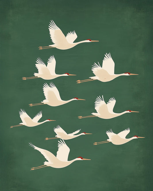 Cranes in Flight