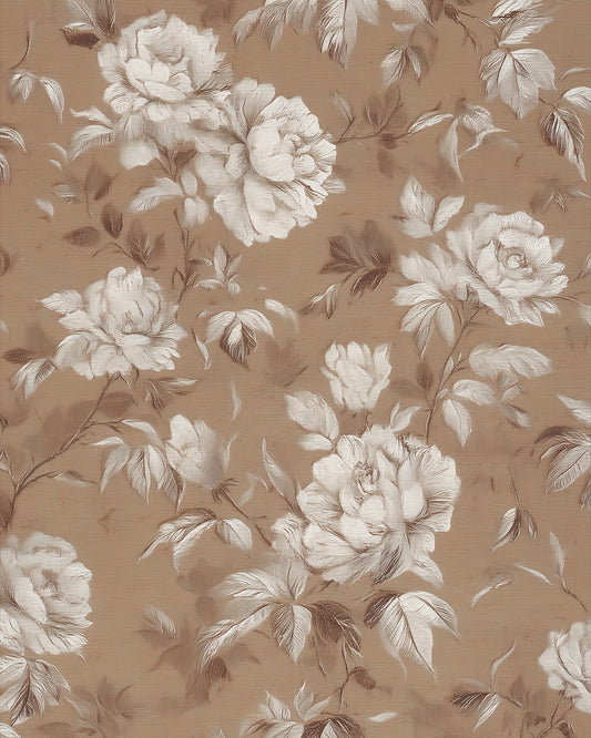 Beige Floral Roses