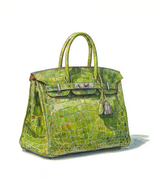 Green Crocodile Bag
