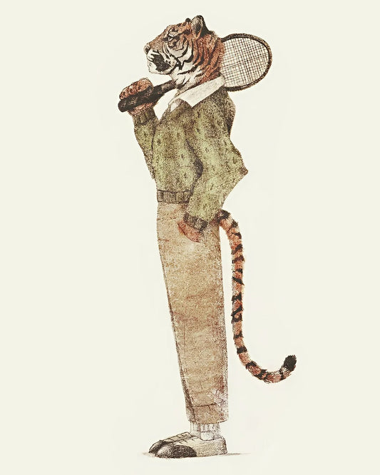 Tiger Tennis Player NO2