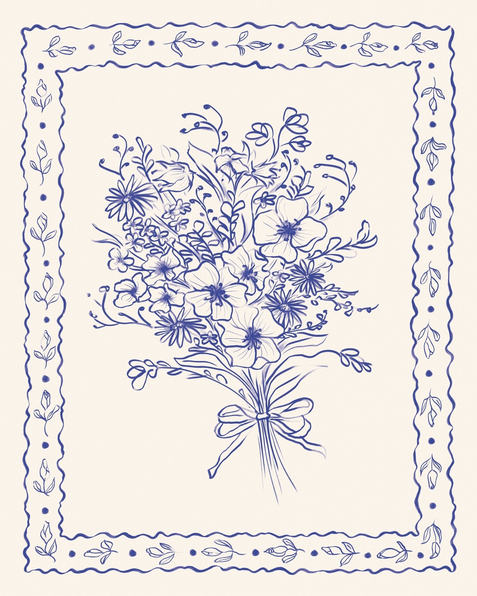 Blue Floral Bouquet