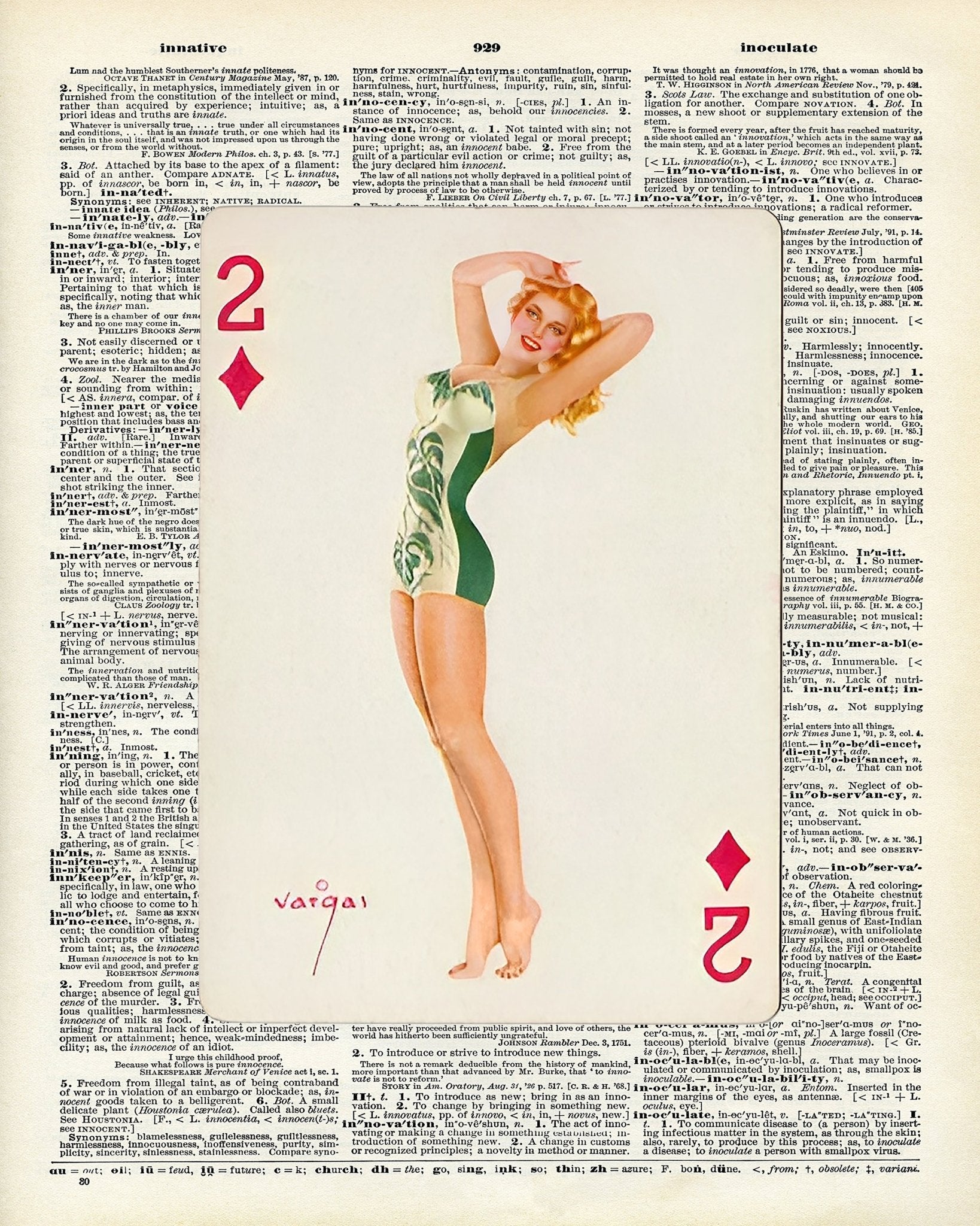 Pin-Up Playing Card