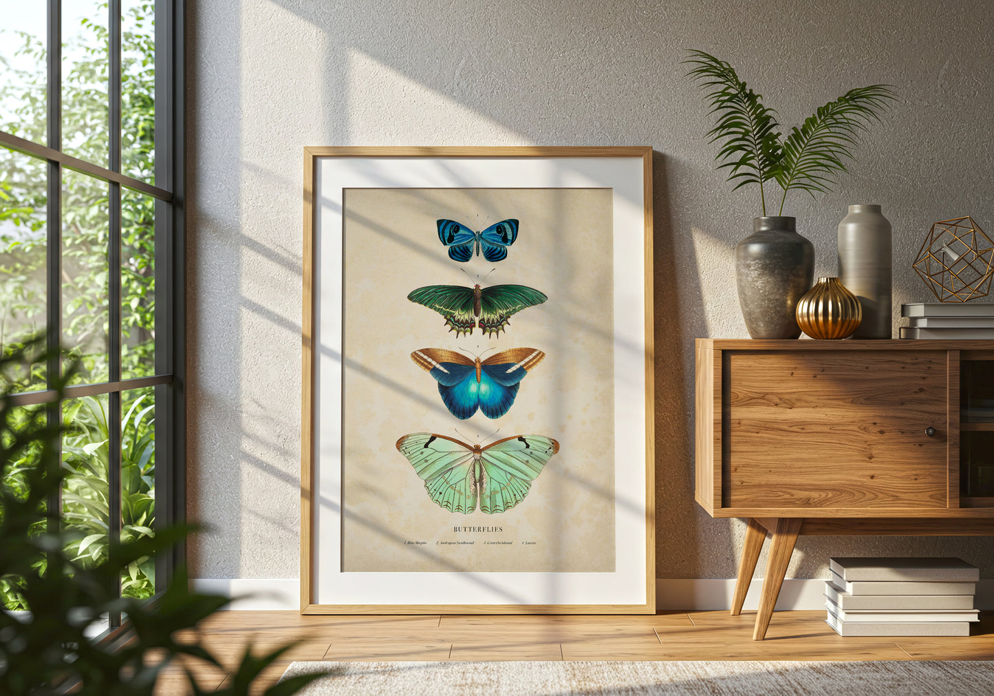 Four Butterflies