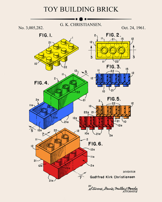Toy Building Brick Patent NO2